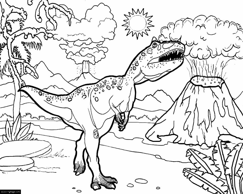 desenho de t rex para pintar e colorir 7