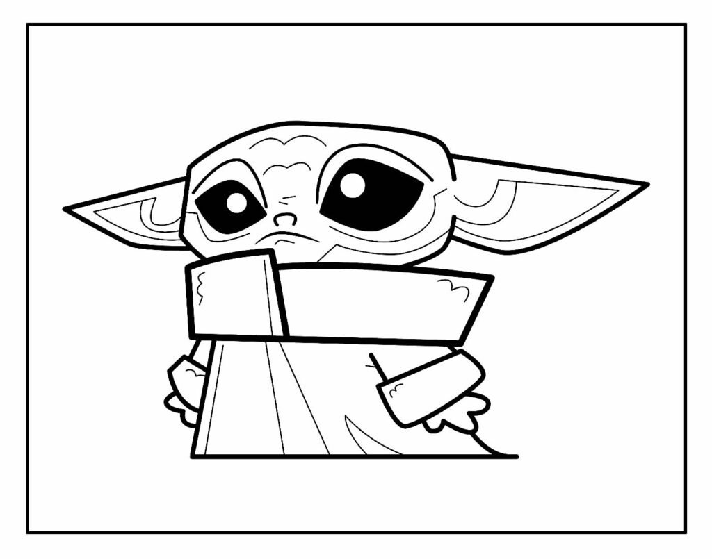 desenho de yoda para pintar 13