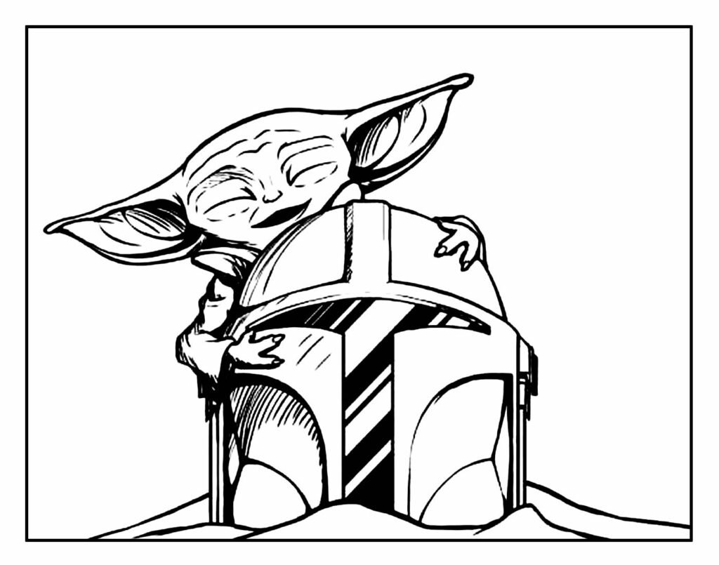 desenho de yoda para pintar 17