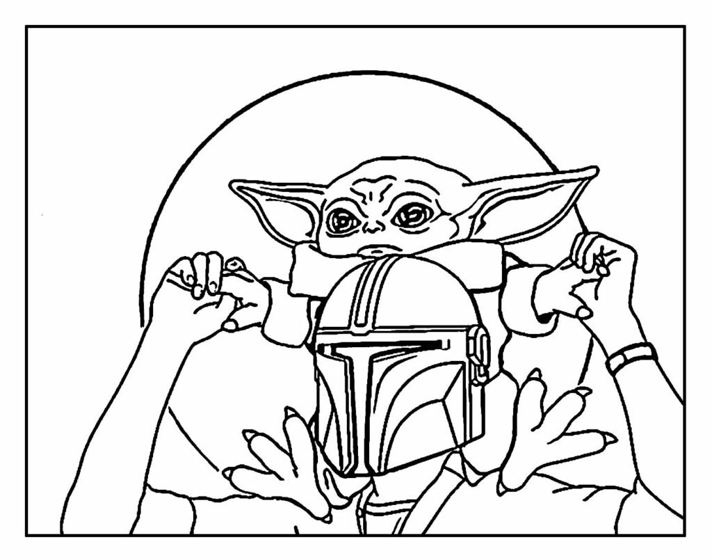 desenho de yoda para pintar 18