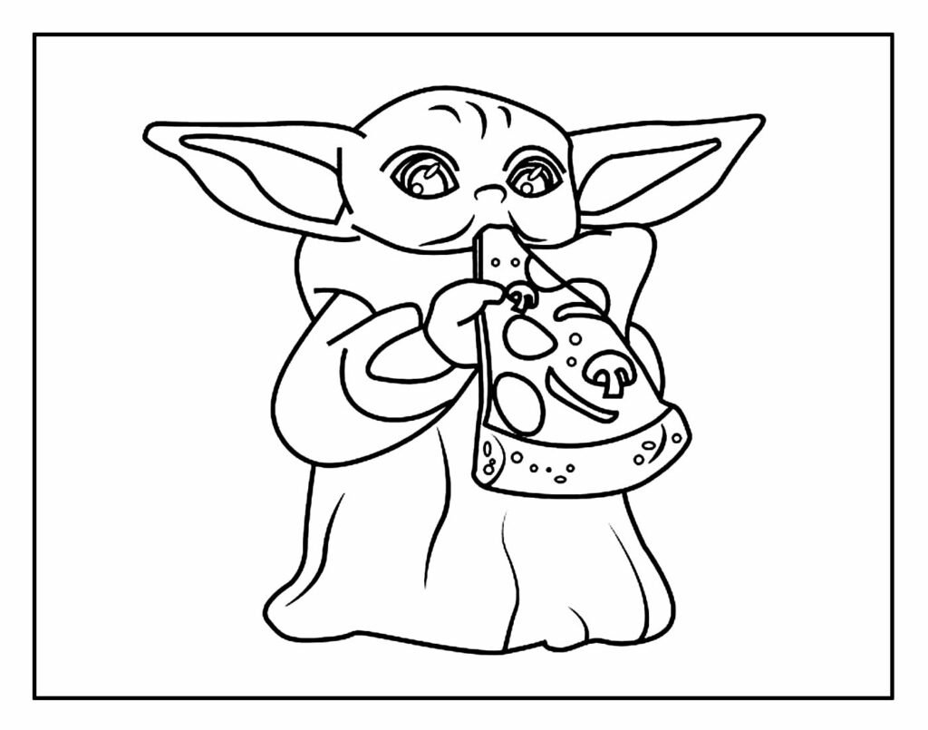 desenho de yoda para pintar 5