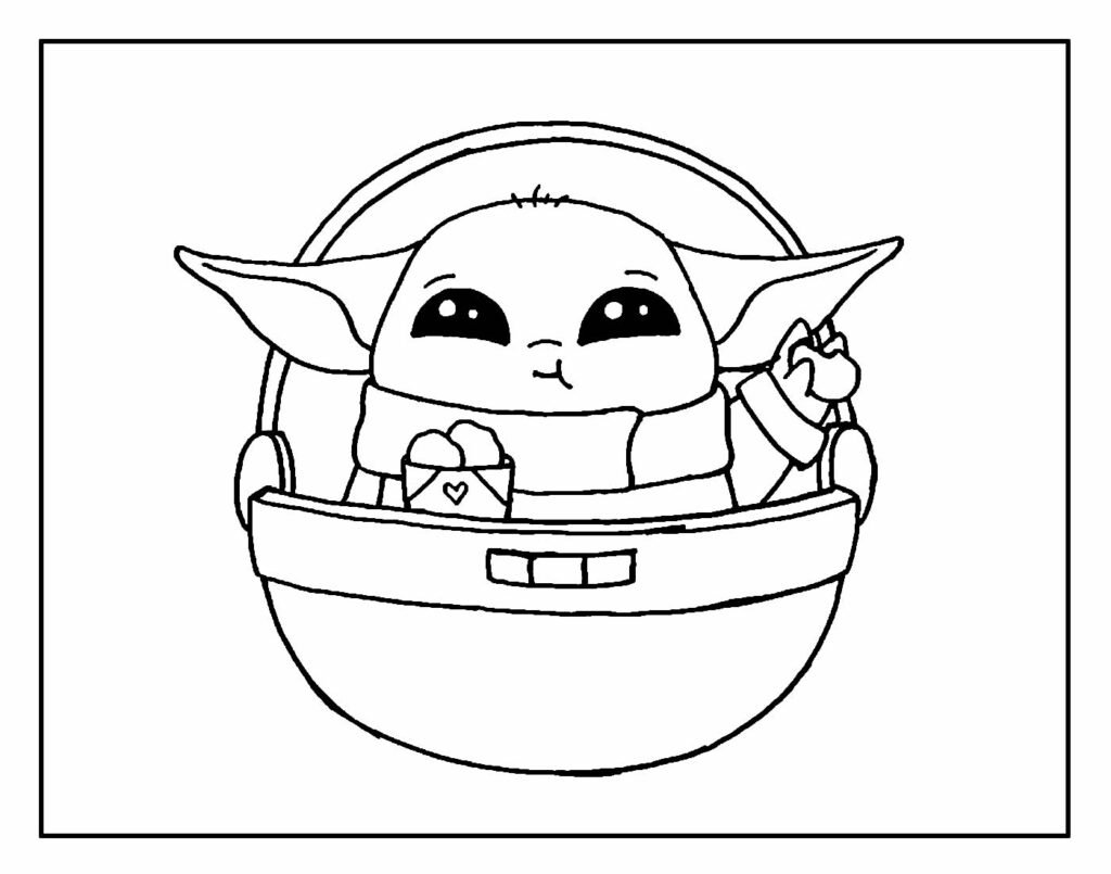 desenho de yoda para pintar 7