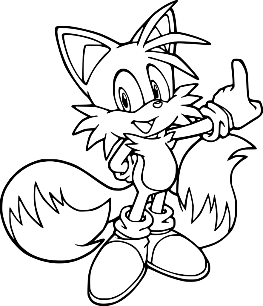 desenho do tails do sonic cute