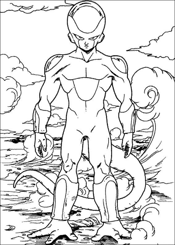 freeza modo 10 para imprimir , desenho freeza modo 10