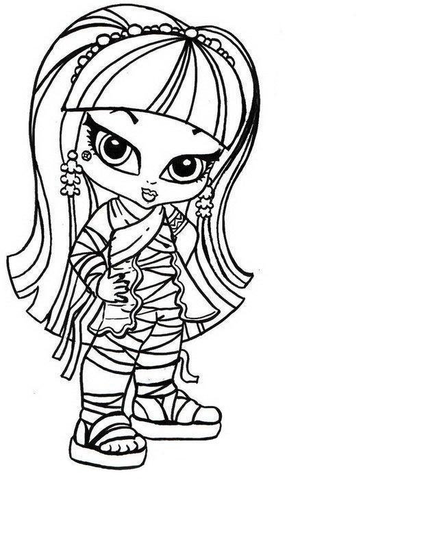 desenho monster high para colorir cartoon