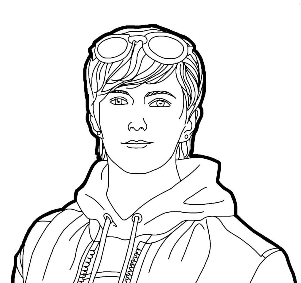 desenho para colorir free fire legal