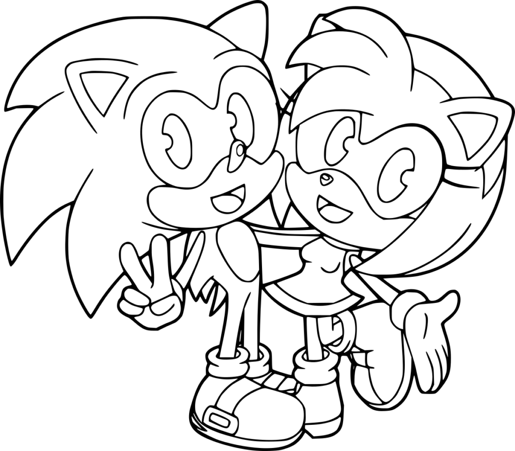 desenho sonic amy cute