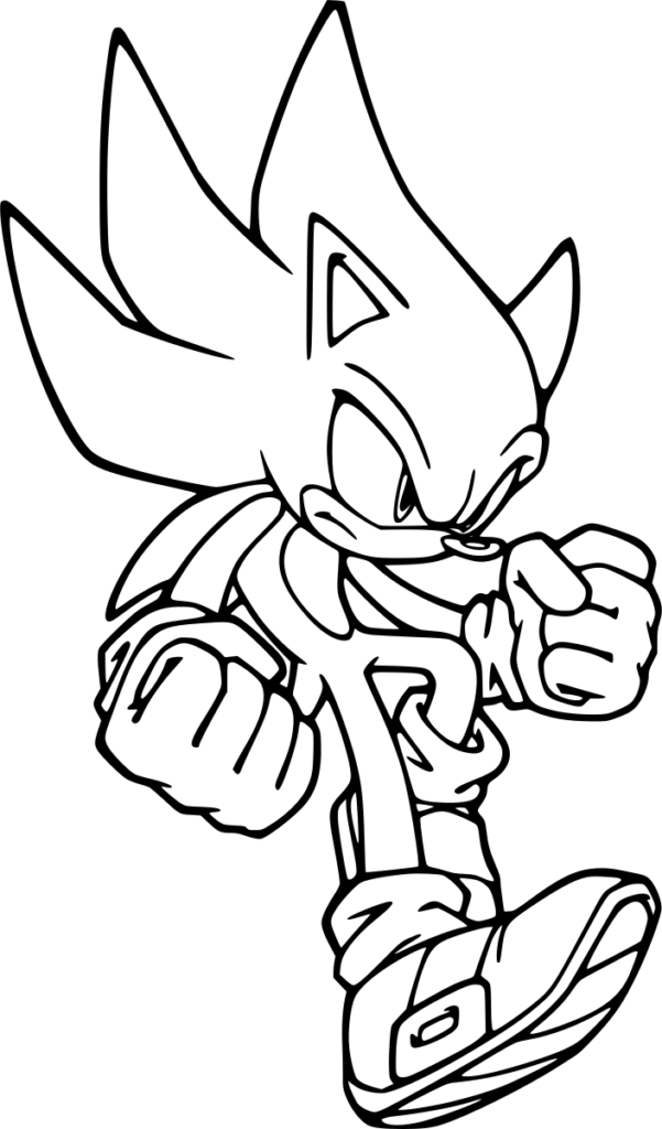 desenho sonic pulando