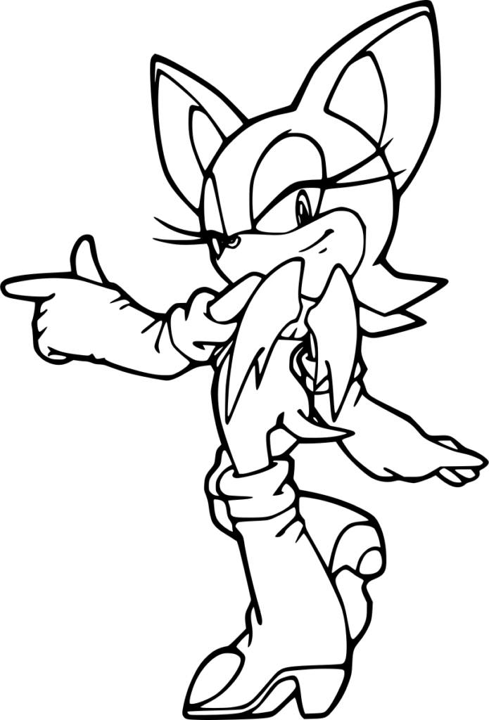 desenho sonic rouge the bat