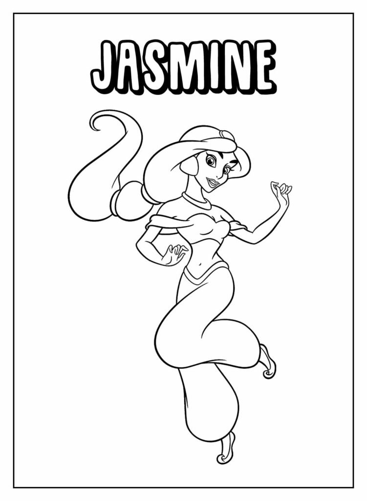 desenhos da jasmine para colorir 10