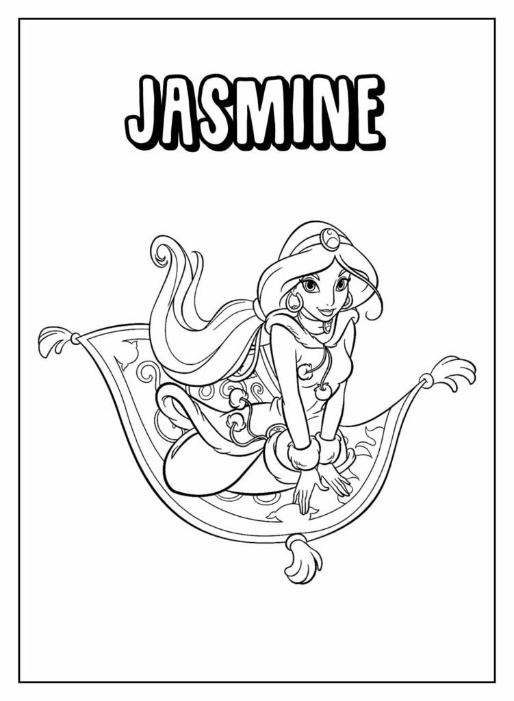 desenhos da jasmine para colorir 25