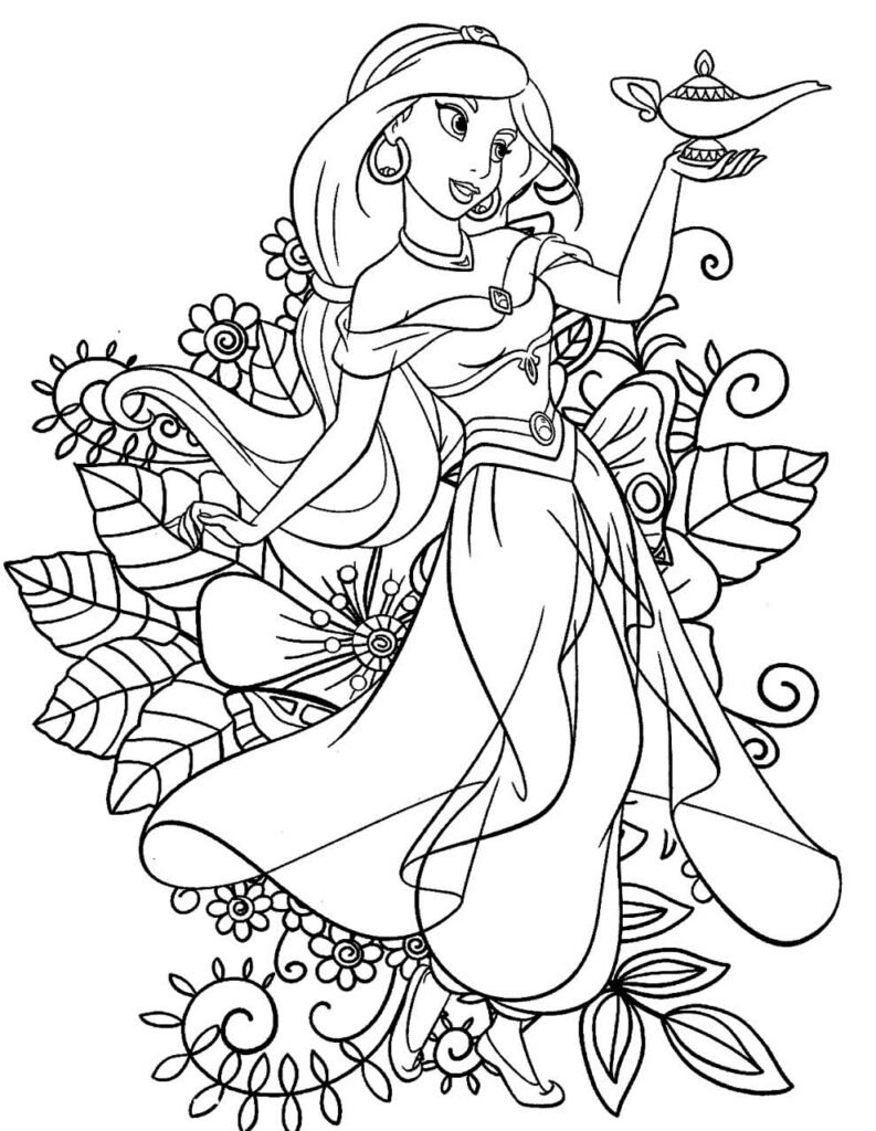 desenhos da jasmine para colorir 26
