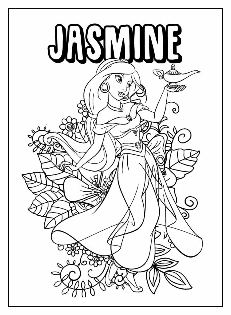 desenhos da jasmine para colorir 27