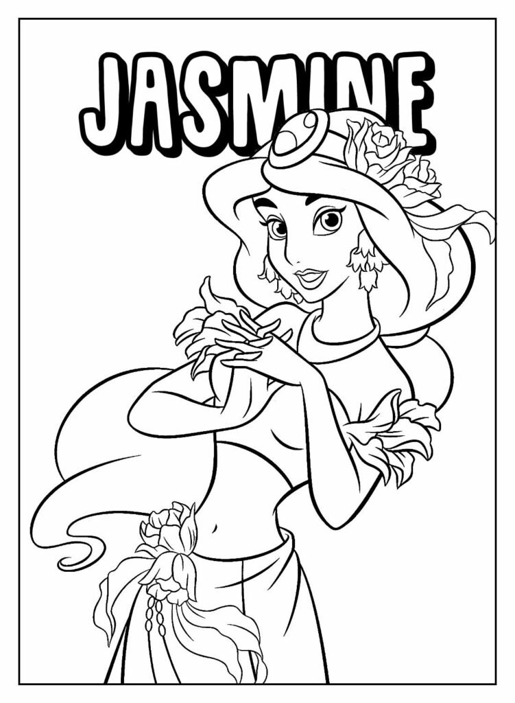 desenhos da jasmine para colorir 7