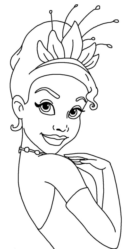 desenhos da princesa tiana para colorir 21