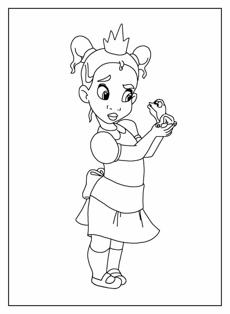 desenhos da princesa tiana para colorir 8