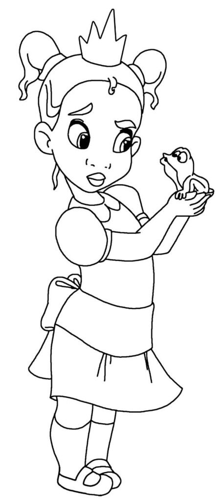 desenhos da princesa tiana para colorir 9