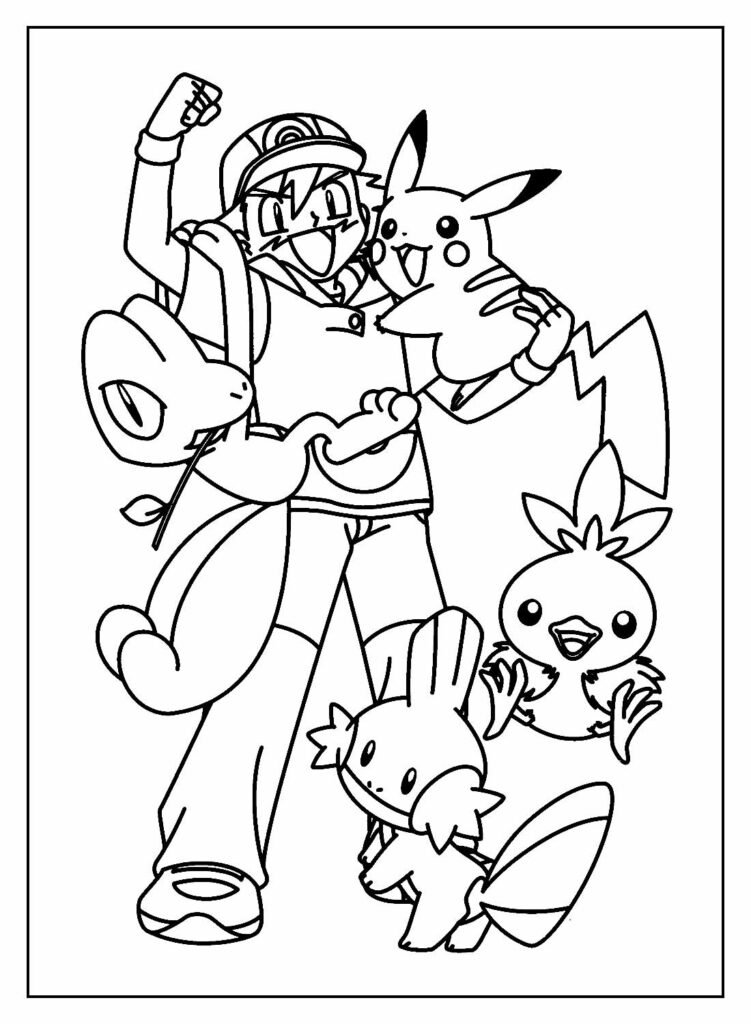 desenhos de ash para colorir 24