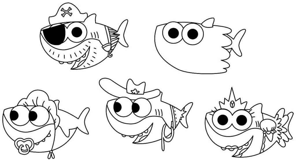 desenhos de baby shark 13