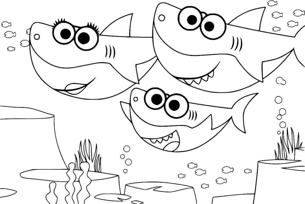 desenhos de baby shark 15