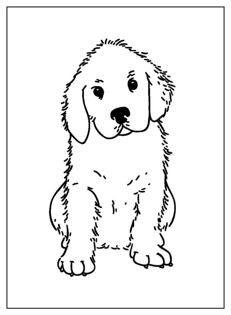 desenhos de cachorros para colorir 12