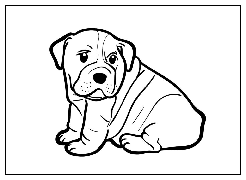 desenhos de cachorros para colorir 14