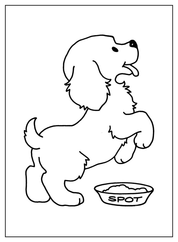 desenhos de cachorros para colorir 7