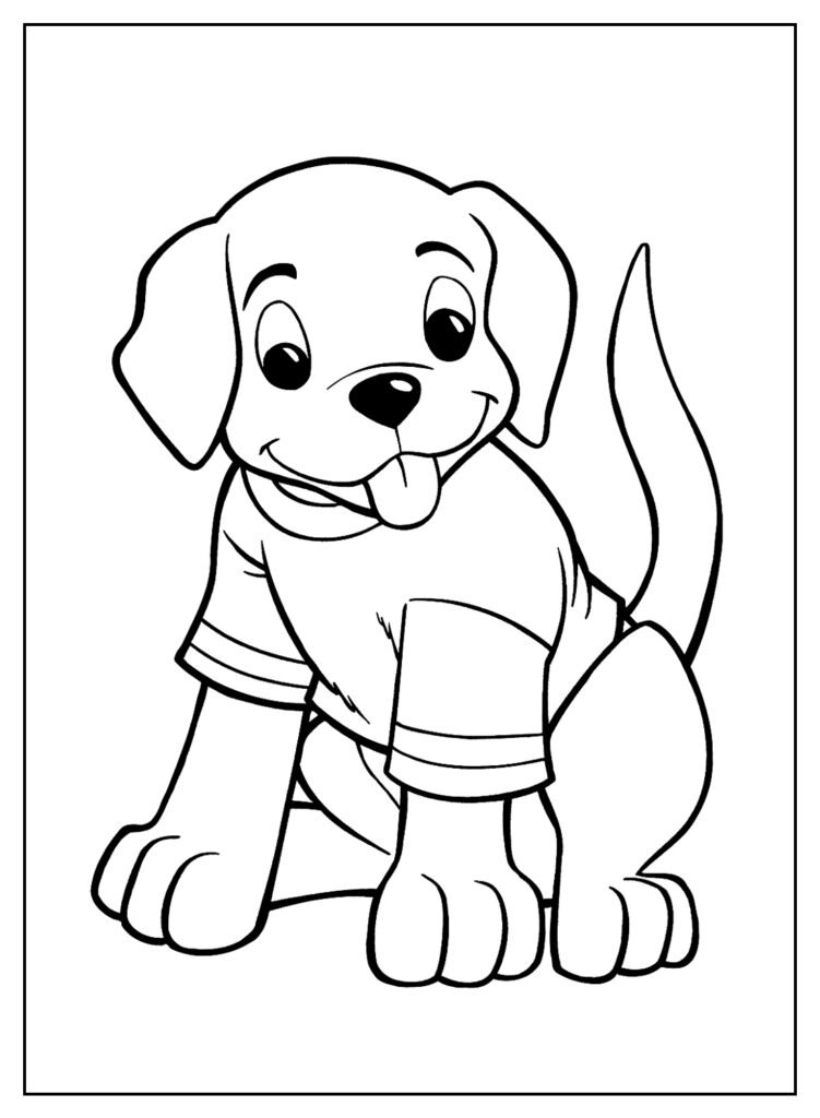 desenhos de cachorros para colorir 8