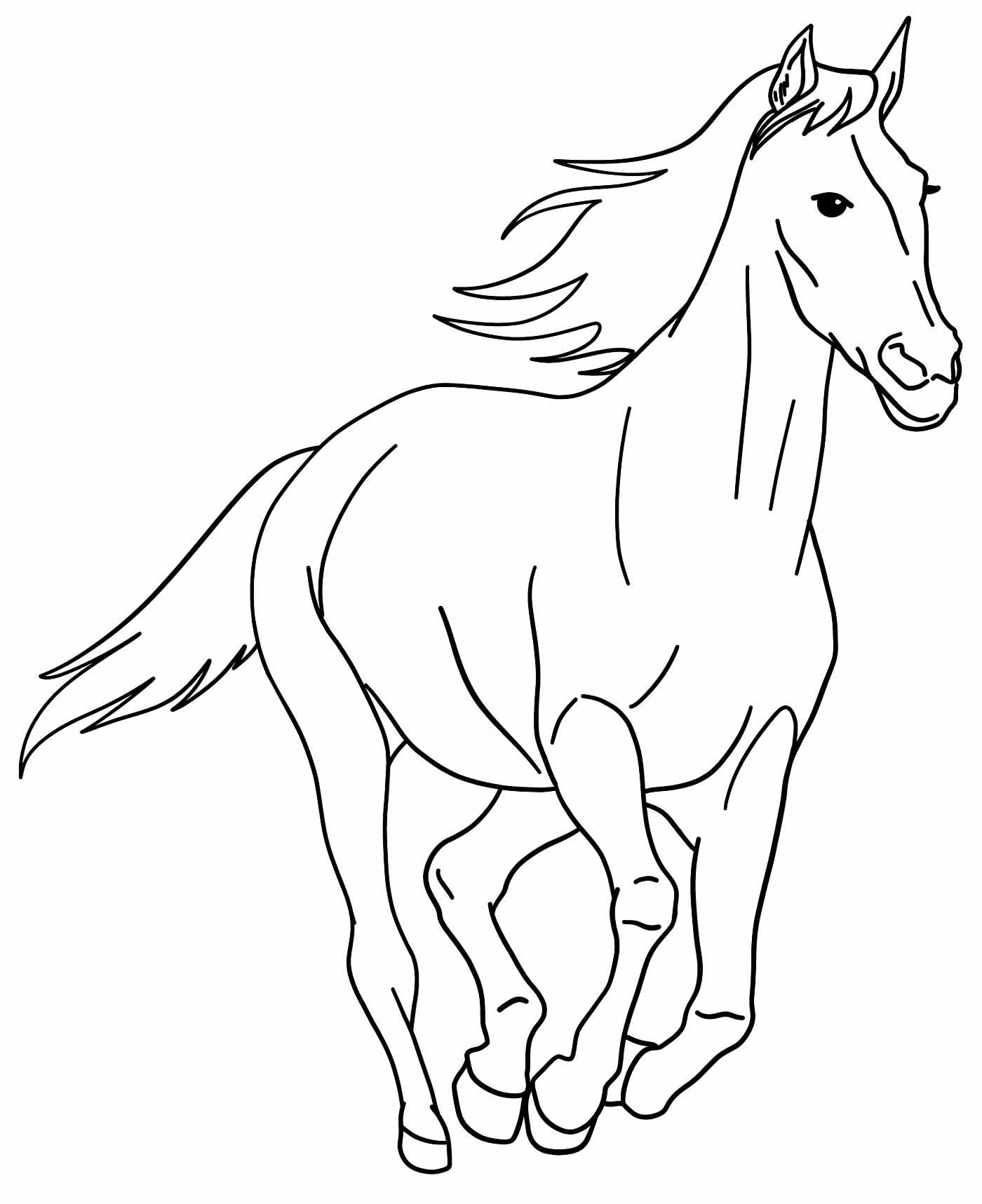 +200 Desenhos de Cavalo para Colorir e Imprimir