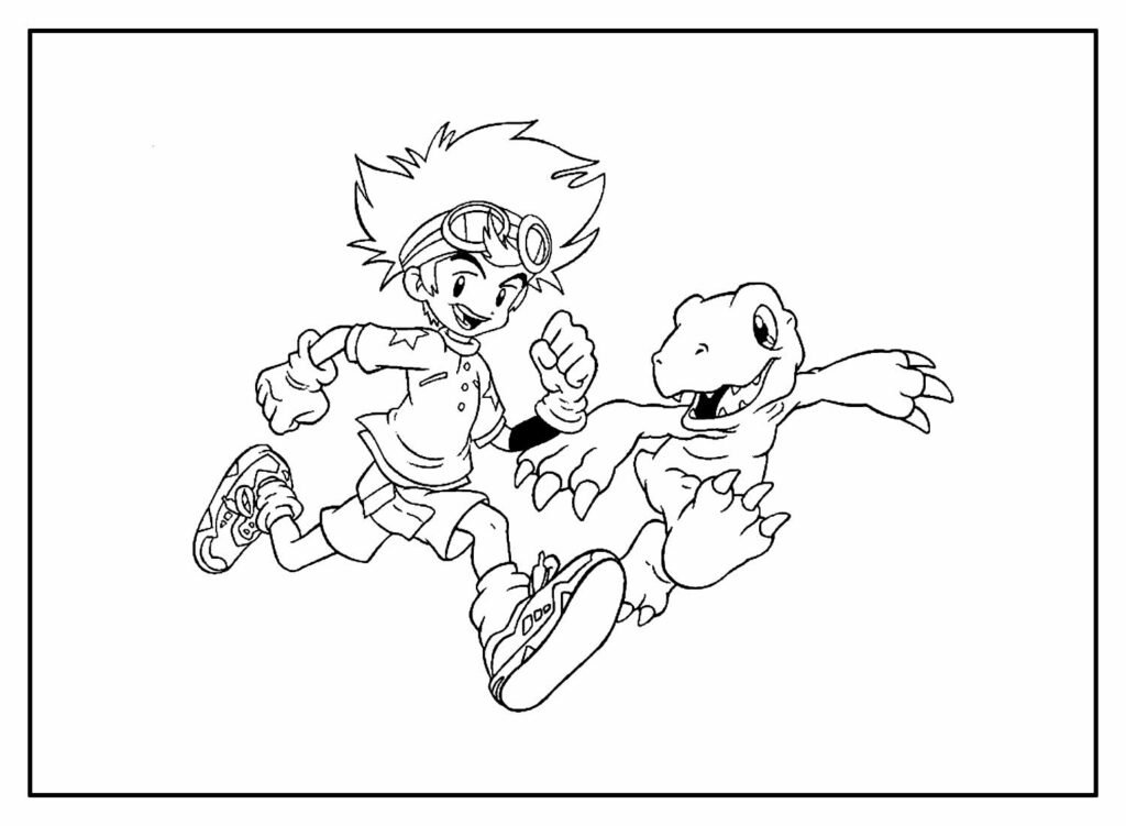 desenhos de digimon para colorir 16