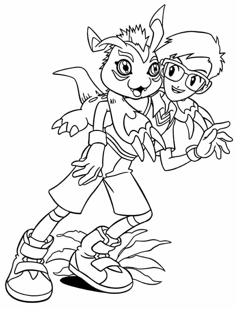 desenhos de digimon para colorir 19