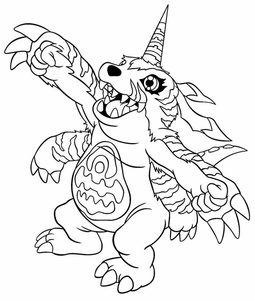 desenhos de digimon para colorir 3