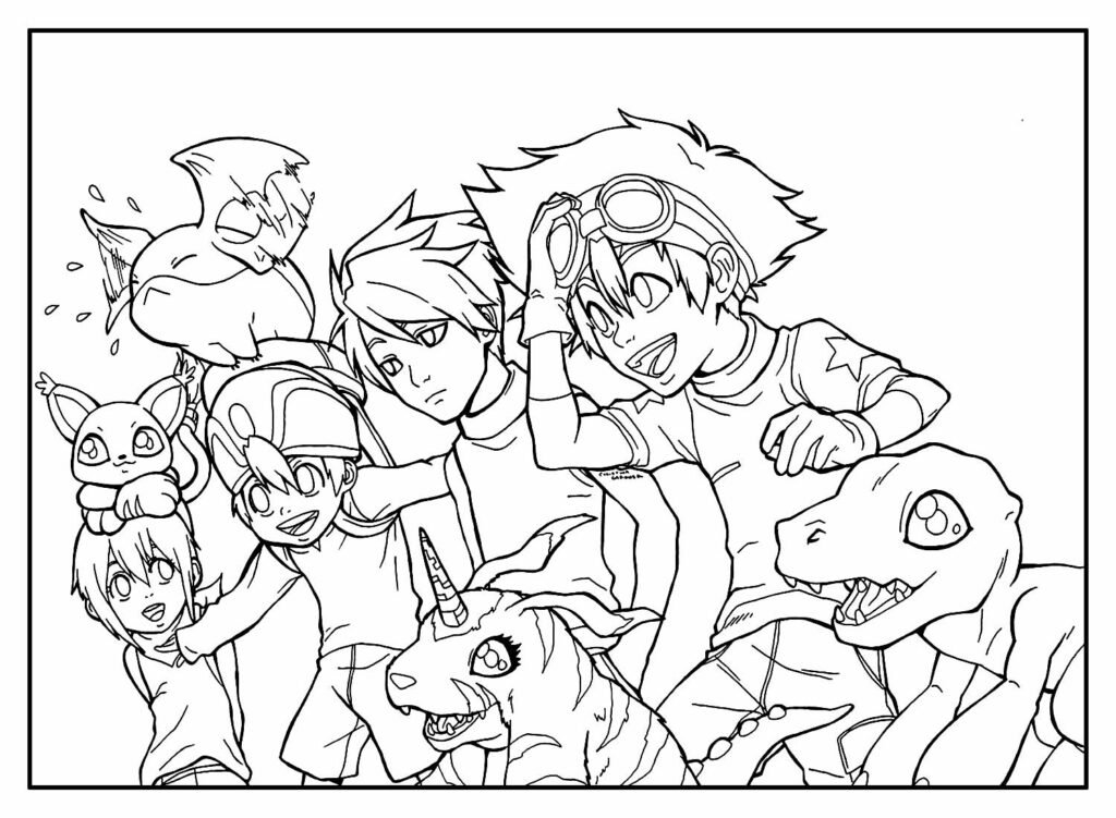 desenhos de digimon para colorir 34