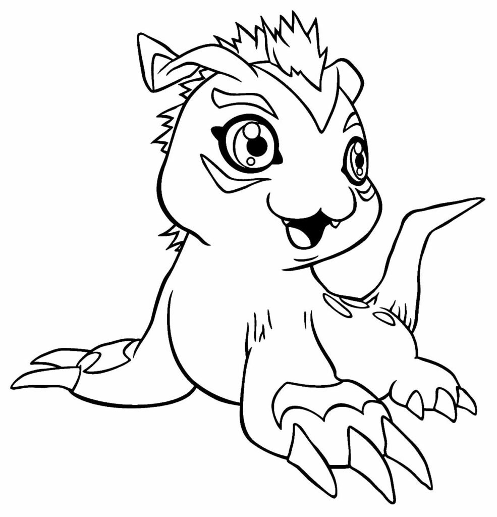 desenhos de digimon para colorir 5