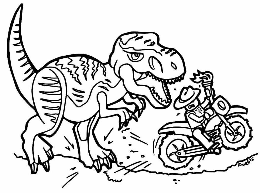 desenhos de jurassic park para colorir 22