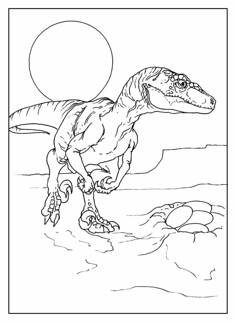 desenhos de jurassic park para colorir 26