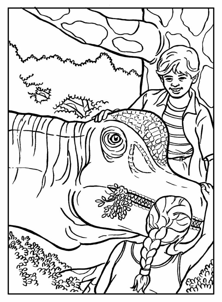 desenhos de jurassic park para colorir 3