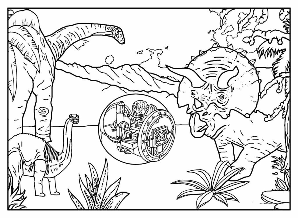 desenhos de jurassic park para colorir 9