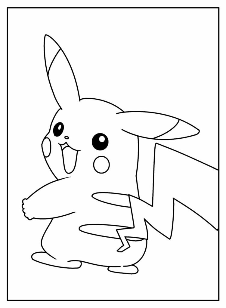 desenhos de pikachu para colorir 17