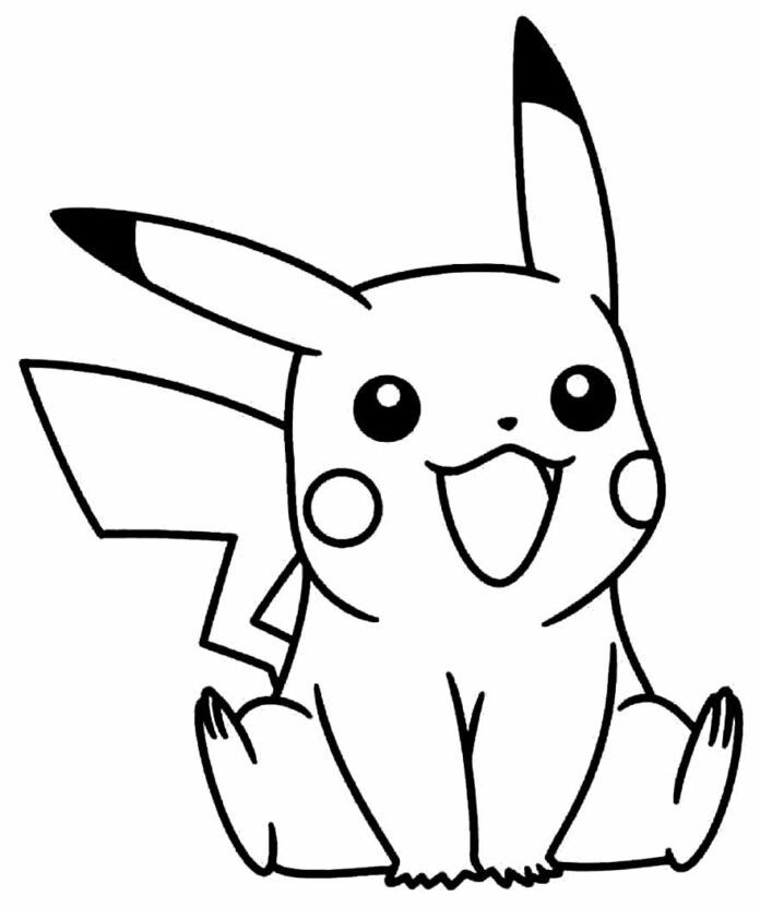 Desenhos Do Pikachu Para Colorir E Imprimir