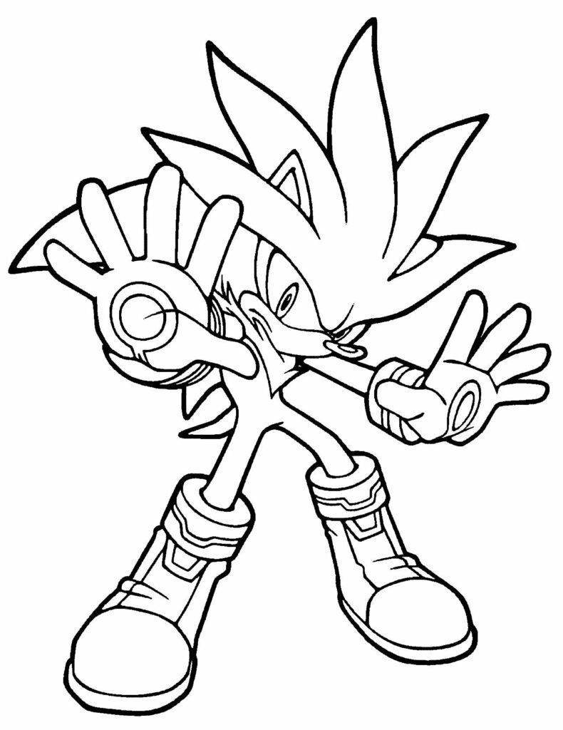 desenhos de sonic para pintar e colorir amigo