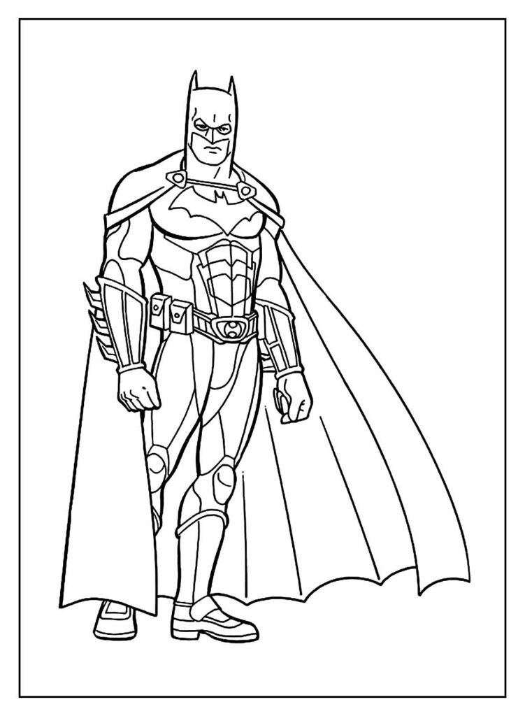 desenhos de super herois para colorir batman