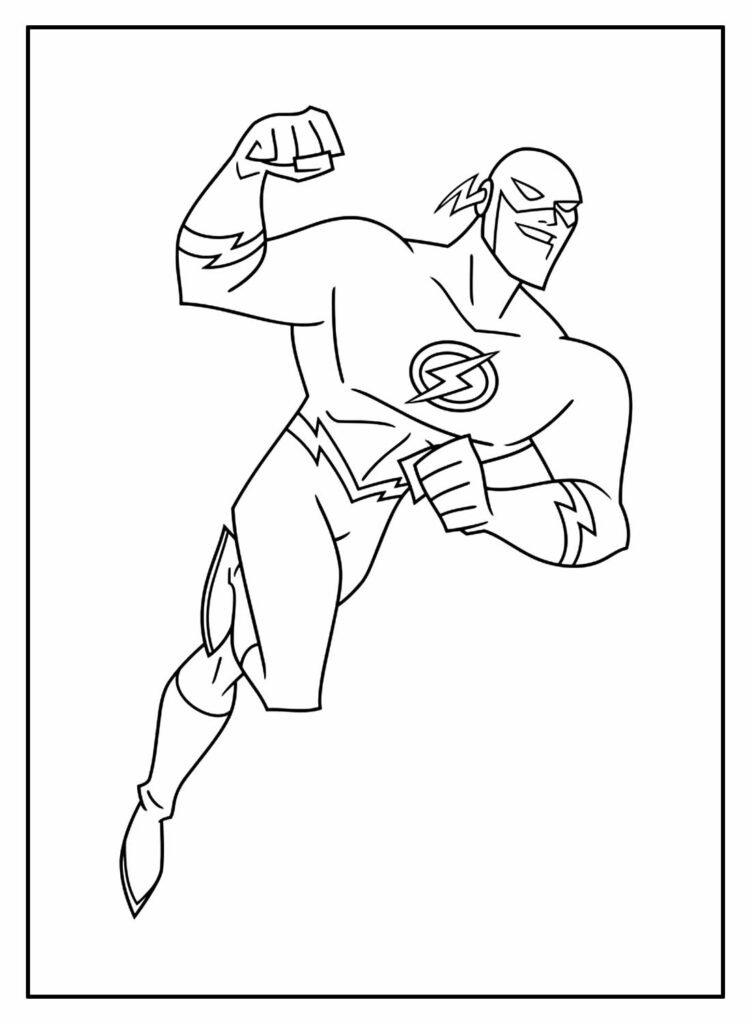 desenhos de super herois para colorir flash cartoon