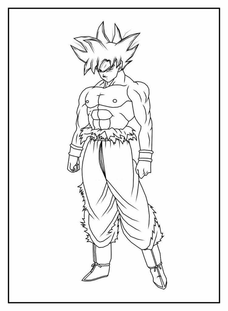 desenhos de super herois para colorir goku draogn ball super superior