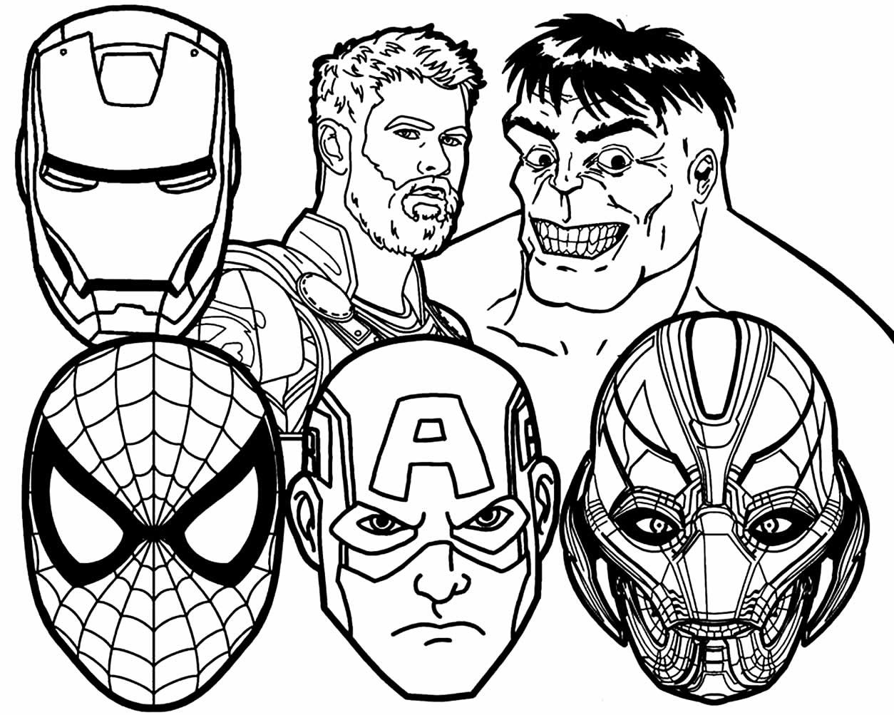 Desenhos de Super heróis para colorir e imprimir