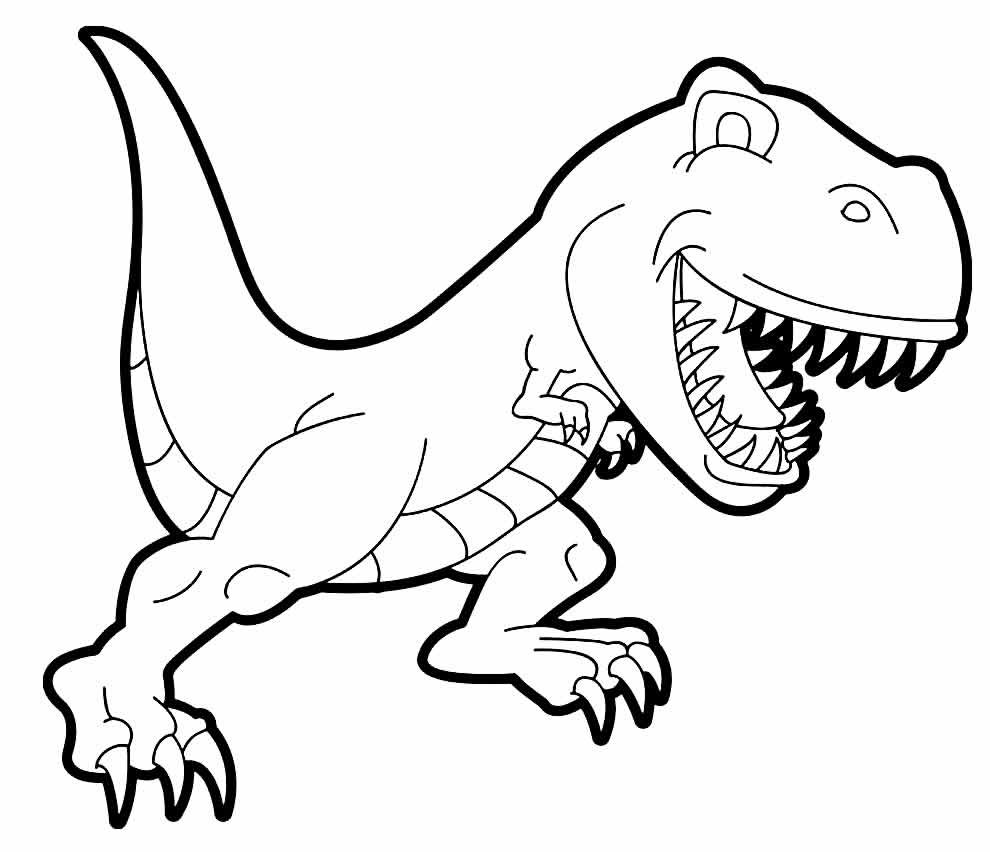 desenhos de t rex para colorir 1