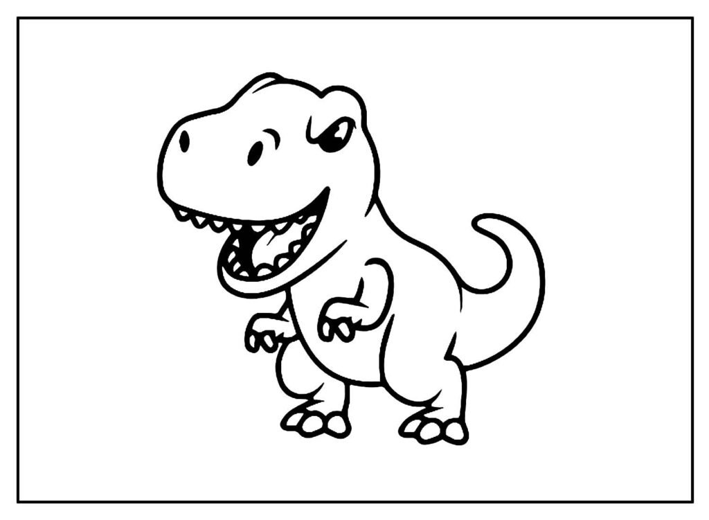 desenhos de t rex para colorir 10 1