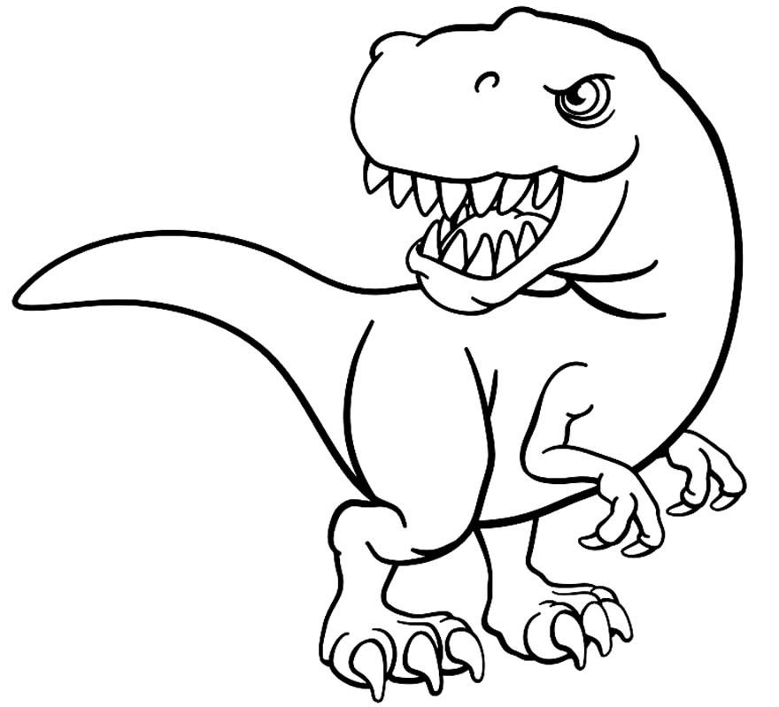 desenhos de t rex para colorir 11