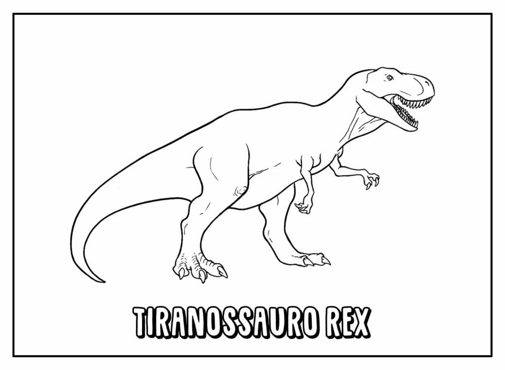 desenhos de t rex para colorir 13 1