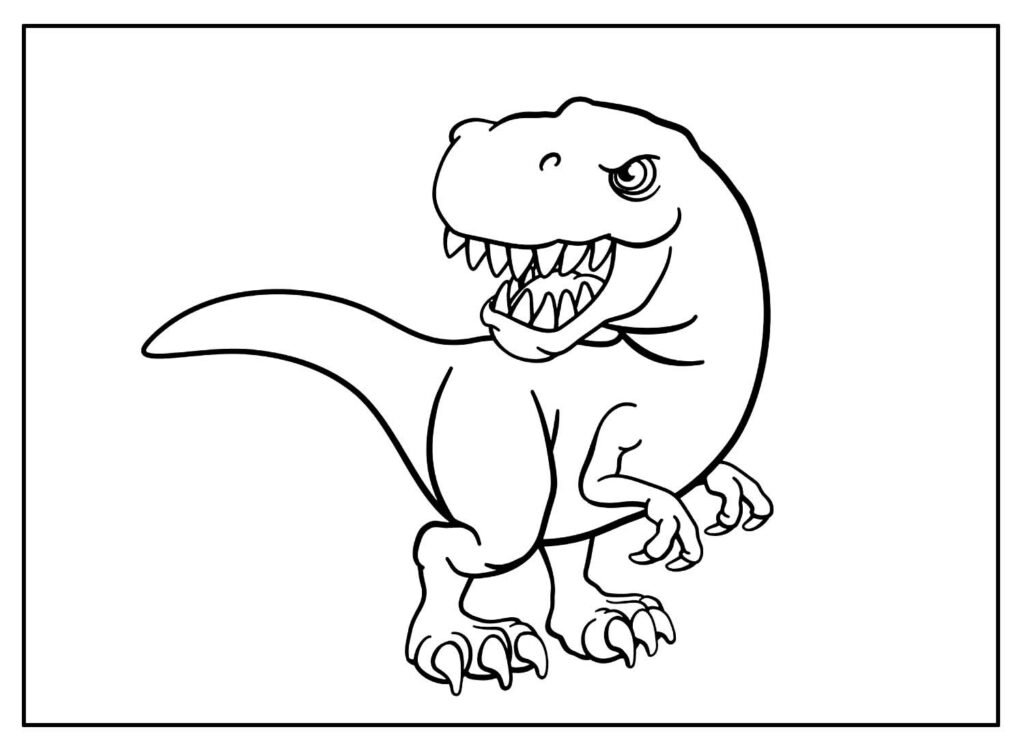 desenhos de t rex para colorir 21